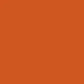 Matte terracotta ceramic surface, uniform color mattone ncs s3060 y60r, flat studio shot displaying material tone and color sample.